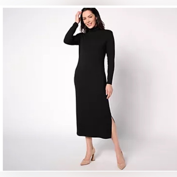 Women with Control Dresses & Skirts - Women with Control Petite Finespun Jersey Tummy Control Midi Dress